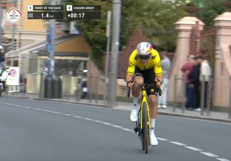 Ваут ван Арт – на третьей ступени подиума Милан – Сан-Ремо-2026 Ваут ван Арт – на третьей ступени подиума Милан – Сан-Ремо-2026