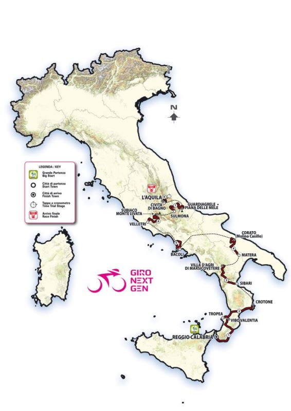 Giro d'Italia Next Gen-2026. Маршрут и участники Giro d'Italia Next Gen-2026. Маршрут и участники