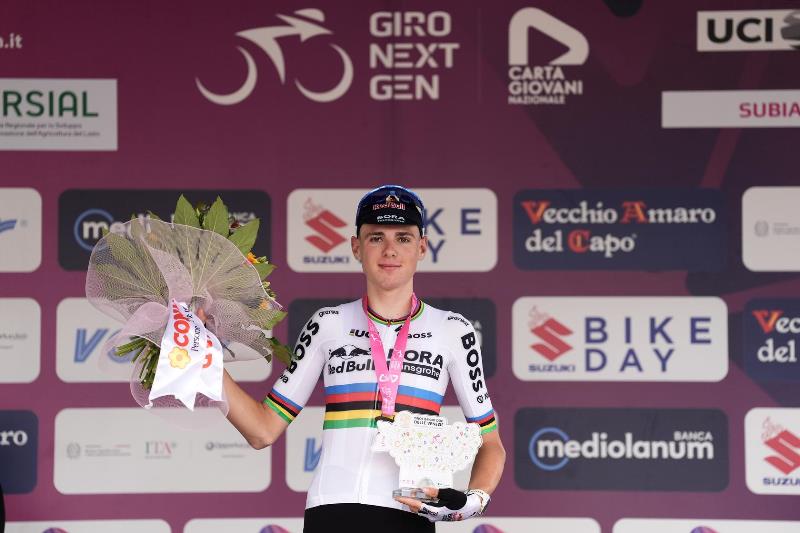 Лоренцо Финн — победитель 6-го этапа, первого горного этапа Giro Next Gen-2026 Лоренцо Финн — победитель 6-го этапа, первого горного этапа Giro Next Gen-2026